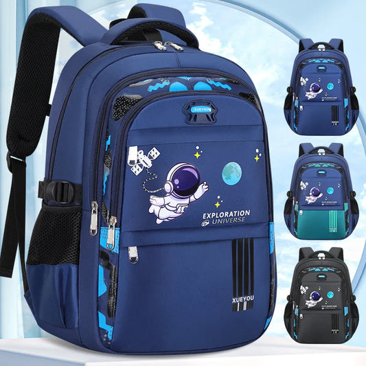 Mochila Escolar Esportiva Geométrica, 7–13 anos