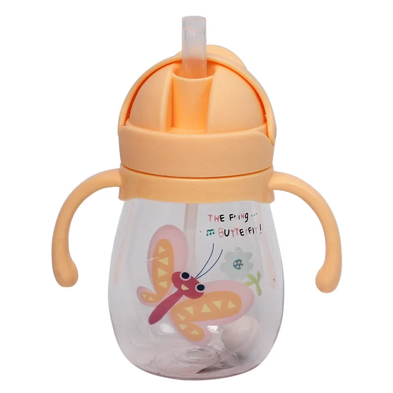 Copo Infantil com Canudo Anti-Engasgo (Bola de Gravidade)