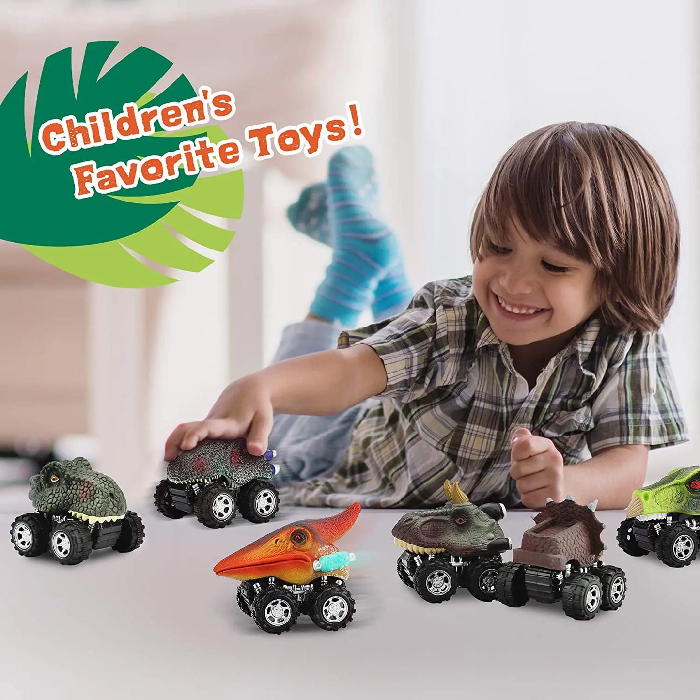 Carrinhos Monster Truck Dinossauros, individual ou kit com 06