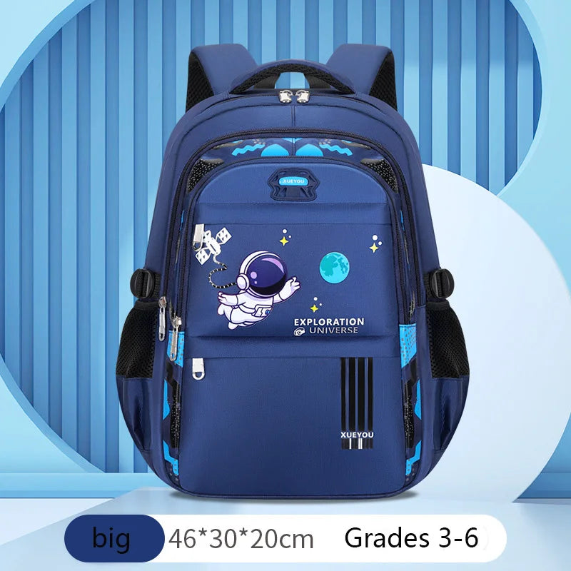 Mochila Escolar Esportiva Geométrica, 7–13 anos
