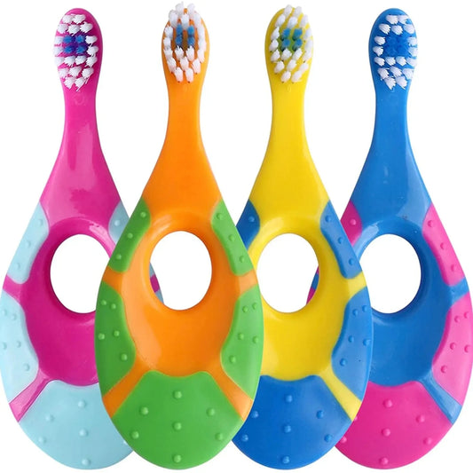 Kit 2 Escovas de Dente Infantil em Silicone com Cerdas Macias (BPA Free)