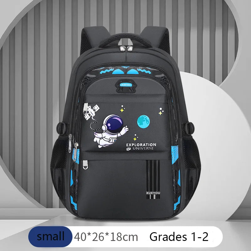 Mochila Escolar Esportiva Geométrica, 7–13 anos