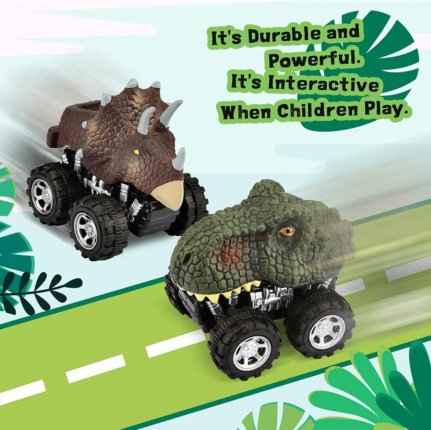 Carrinhos Monster Truck Dinossauros, individual ou kit com 06
