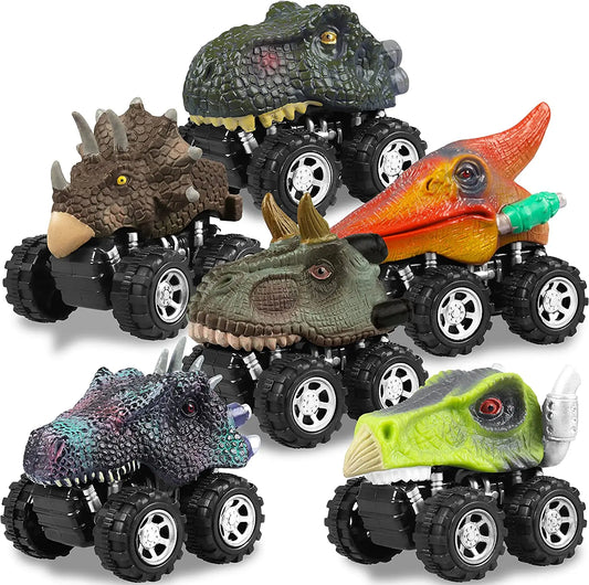 Carrinhos Monster Truck Dinossauros, individual ou kit com 06