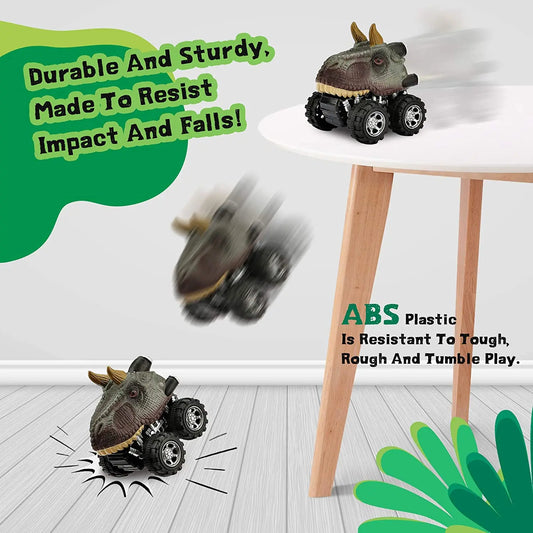 Carrinhos Monster Truck Dinossauros, individual ou kit com 06