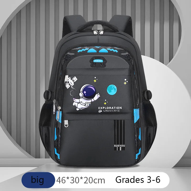 Mochila Escolar Esportiva Geométrica, 7–13 anos