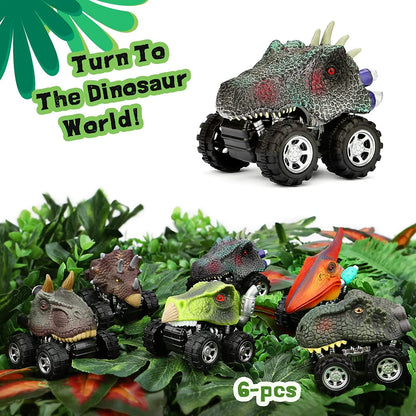 Carrinhos Monster Truck Dinossauros, individual ou kit com 06
