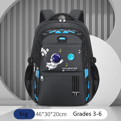 Mochila Escolar Esportiva Geométrica, 7–13 anos
